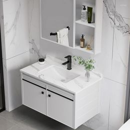Bath Accessory Set Thickened Light Luxury Space Aluminum Bathroom Cabinet Washbasin Combined Sink Basin Wash
