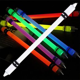 Rotating Pen LED Rolling Finger Pens Illuminated Non-Slip Decompression Flip For Office K1KF