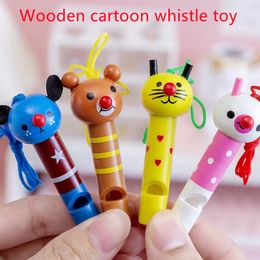 Party Favour 20 Mini Multi Colour Wooden Whistle Children's Birthday Discount Decoration Baby Shower Noice Maker Toys Goody Bags Pinata Gift 230404