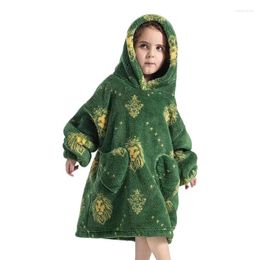 Blankets Kids Blanket Hoodie For Girls Toddler Children Fluffy Hooded Wearable Oversized With Pocket To Keep Warm Travel