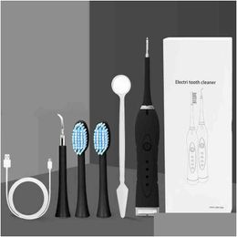 Smart Electric Toothbrush 3 In 1 With Mirror Professional Dental Calcus Sonic Tartar Tooth Stain Teeth Cleaning Kit 220713 Drop Deli Otyyt