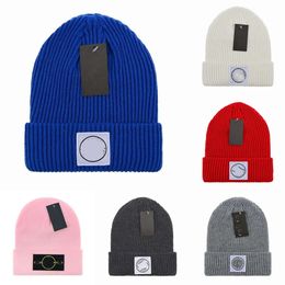 Hats Scarves Sets Skull Caps Luxury Stone Beanie Island Brand Knitted Hat Designer Cap Mens Fitted Hats Unisex Cashmere Letters Casual Skull Caps Outdoor Nice SSS