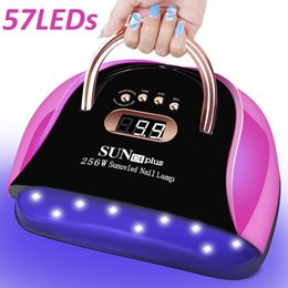 Nail Dryers High Power Lampara UV LED Nail Lamp for Drying Nail Gel Polish Dryer With Motion Sensing Professional Lamp for Manicure Salon 230403
