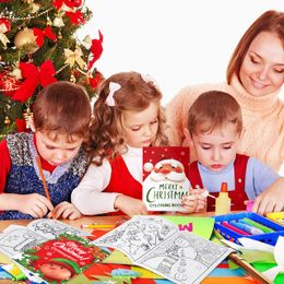 Christmas Decorations Colouring Books Kids Party Favours Xmas Stockings Goodie Bags Stuffer Filler Fun Holiday Supplies Drop Delivery Amqoc