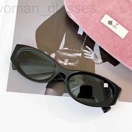 Sunglasses Frames designer Miao's sunglasses, oval shaped plate frame, fashionable sun shading, protection, slimming, black Zhao Lu's trend PPP8