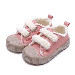 Athletic Shoes Kids Canvas Winter Plush Warm Children Boys Sneakers Flat Girls Cotton Casual Toddler Boy SGF090