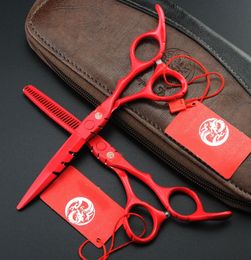 Hair Scissors Professional 6 5.5 inch 440c hair scissors set thinning barber cutting hair shears scissor tools hairdressing scissors 230403