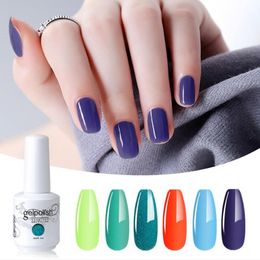 6 Pieces/lot UV Gel Nail Polish Set Vernis Semi-permanent UV Varnish Gellak Base Top Coat Needed 15ml147