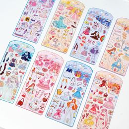 Gift Wrap Kawaii Manga Girl Stickers For Scrapbooking Cute DIY Journal Sticker Stationery Diary Decoration Happy Planner Accessories