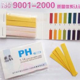 Wholesale-High Quality Full Range 1-14 Litmus Test Paper Strips 80 Strips PH Paper Tester Indicator PH Partable Metres Analyzers