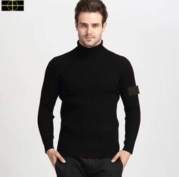 plus size stone jacket coat Autumn Winter Designers New Men is land Sweater Pullover Solid Colour High Neck Sweater Women's Backing Shirt Classic