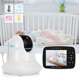 Baby Monitors SM935 baby phone camera portable monitor bebe 3.5 inch LCD baby cry alarm IR night vision lullabies intercom PTZ baby camera Q231104