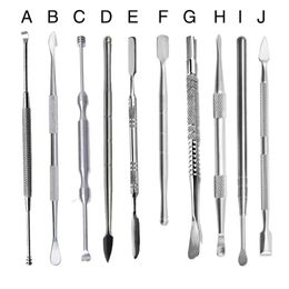 Stainless Smoking Dab Tools Wax Dabbers Wand Scoop Pick Spatula Shovel Metal Rig Tool Dabbing Rigs Nails Sticky Poles