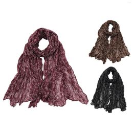 Scarves Solid Colour Imitation Single Hanging Hair Fashion Scarf Versatile And Warm For Women Silk