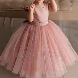 Girl Dresses Pink Puffy Baby Girls Dress Born Princess First 1st Year Birthday Easter Carnival Costume Infant Party Gowns