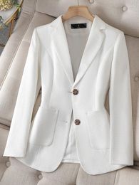 Women's Suits Classic Office Ladies Formal Casual Basic Blazer Women Female Business Work Wear Plaid Jacket Coat With Pocket Blaser Femme
