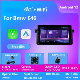 Android Car Player Video Stereo Radio for BMW E46 2000-2006 GPS Navigation 128G ROM Bluetooth WIFI Mirror Link