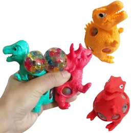 Dinosaur Decompression Toys Pinch Multicoloured Explosive Bead Grape Ball Extrusion Animal Crystal Grape Ball