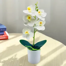 Decorative Flowers Eye-catching 5 Styles Realistic Artificial Orchid Household Supplies