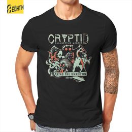 Mens TShirts Cryptid Collections Mothman Cartoon T Shirt Cotton Vintage TShirt Round Neck Tees Short Sleeve Clothing Printing 230404