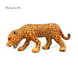 Fantastic Large Inflatable Cheetah Yellow Leopard Animal Mascot Model For Parade Show