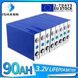 Brand New 3.2V Lifepo4 90Ah Battery 8/16/32PCS Grade A Rechargeable Batteri Pack DIY RV Boats Golf Cart Cells European Warehouse