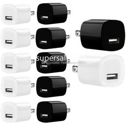 5V 1A US Ac Home Travel Wall charger Power Adapter Plug For iphone 7 8 12 13 14 Samsung Galaxy s6 s7 edge s8 s10 htc S1