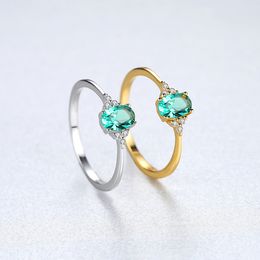 Designer Luxury Colourful Gemstones Retro S925 Silver Ring European Sexy and Charming Women Plated 18k Gold Ring Classic Jewellery Valentine's Day Gift