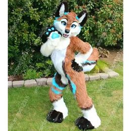 Performance Plush Wolf Mascot Costumes Carnival Hallowen Gifts Adults Size Fancy Games Outfit Holiday Outdoor Advertising Outfit Suit