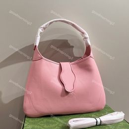 Designer Half Moon Shoulder Bag Plain Soft Real Leather Bags Medium Size Fashion Luxury Aphrodite Totes Underarm Handbag Hobo Purse