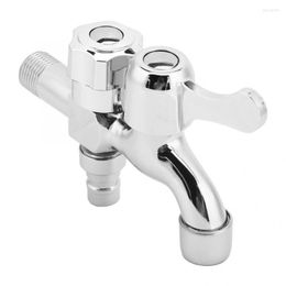 Bathroom Sink Faucets G1/2in Zinc Alloy Dual Use Washing Machine Faucet Multifunctional Quick Open Mop Pool Water Tap Tool