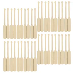 Garden Decorations 24 Pairs Beach Micro Landscape Sandbox Accessories Side Decors House Miniatures Gift Paddles Wooden Child Toy