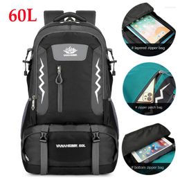 Backpack 60L Unisex Men Waterproof Outdoor Travel Packs Nylon Multifunction Sport Trekking Rucksack Hiking Camping Bags For Male