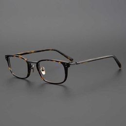 20% off for luxury designers Japanese small square hand-made spectacle frame high texture plate glasses fashion can be matched with several