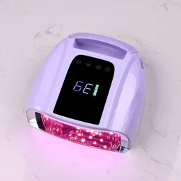 Nail Dryers 96W Cordless UV LED Lamp Light Manicure Rechargeable Battery Dryer For Curing Gel Wireless Nails Accesorios