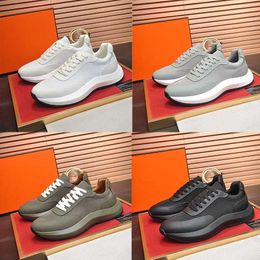 Designer sneakers casual shoes men's shoes cloth sail shoes women's outdoor sports thick-soled cowhide thick-soled rubber leather round-headed slide shoes