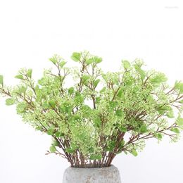 Decorative Flowers 1pc 2 Forks Acacia Beans Artificial Flower Plants For Wedding Party Home Living Room Decoration Diy Floral Arrangement