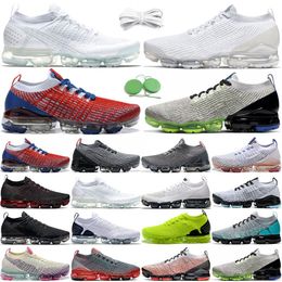 Knit 1 2 3.0 Mens Running Shoes Sneaker Triple White Black Pink Oreo Glow Green Particle Grey Blue Fury Pure Platinum USA Rose Men Women Trainers Sports Sneakers US5.5-11