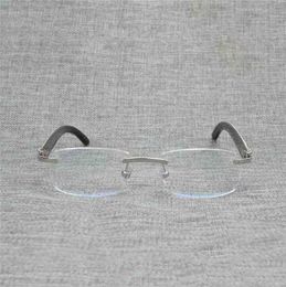 20% off for luxury designers Vintage Wood Square Clear Men Natural Buffalo Horn Oversize Rimless Glasses Frame for Women Reading Optical Oval OculosKajia
