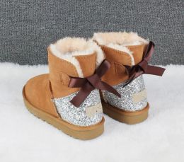 Australia Australian Classic Warm Boots Womens Mini Half Snow Boot USA GS 3352 Winter Full fur Fluffy furry Satin Ankle Bootss Booties