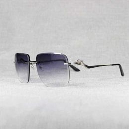 fashion Oversize Rimless Men Leopard Style Lens Shape Women Shade Clear Galsses Frame Reading Gafas for OutdoorKajia