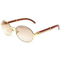 2023 Designer Glasses Model Oval Maroon Birchen Earpieces Mens Wooden Sun Glass Women Wood Frame Shades KBZA Sunglasses
