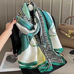 Scarves Fashion Chain Temperament Scarf Women's Dual Use Shawl Spring And Autumn Printed Winter Warm