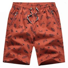 Men's Shorts High Quality Mens Cotton 95% Casure Wholesell Summer And Autumn Beach Pants Knee Flowers Size L-5XL