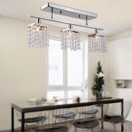 Pendant Lamps Nordic Creative Indoor LED Crystal Chandelier Lighting Modern Minimalist Villa El Bedroom Restaurant Light AC 110/220V