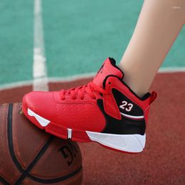 Athletic Shoes Boys Basketball High Quality Top Soft Non-slip Kids Sneakers Thick Sole Children Sport Outdoor Boy Trainer Basket