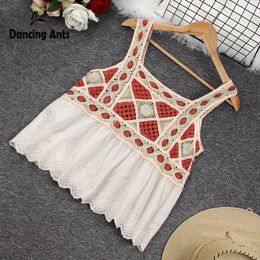 Camisoles Tanks Camis For Women Woman Tank Top Lace Vest Sleeveless French Chic Fashion Floral Print Casual Patchwork TeeDrop 230404