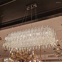 Chandeliers Modern Luxury Chandelier Living Room Chrome Round Dining Hanging Light Fixtures Bedroom Crystal Led Lamp Gold Indoor Lighting