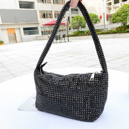 Evening bag Rhinestone Bag Women Silver Diamonds Clutch Purses And Handbags Lad