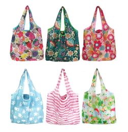 Storage Bags Reusable Shopping Bag Foldable Polyester Bags Eco Friendly Shopping Bag Large Capacity Grocery Bags Folding Bags
